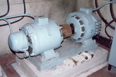 Secondary lighting generator 1933. Last used 1970